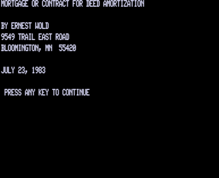 Screen shot